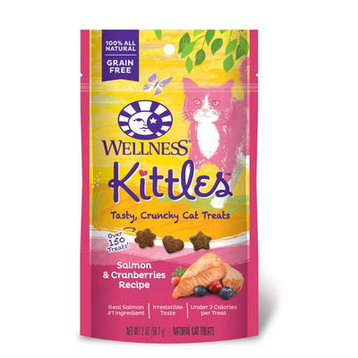 15% OFF: Wellness Kittles Salmon & Cranberries Cat Treats 57g
