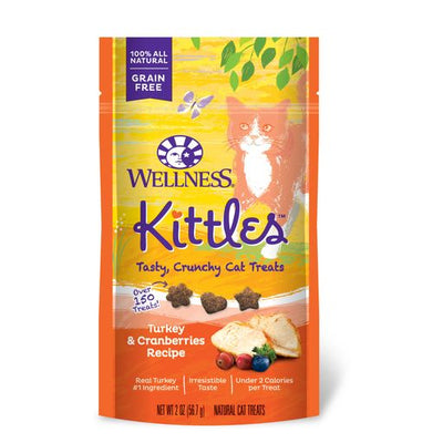 15% OFF: Wellness Kittles Turkey & Cranberries Cat Treats 57g