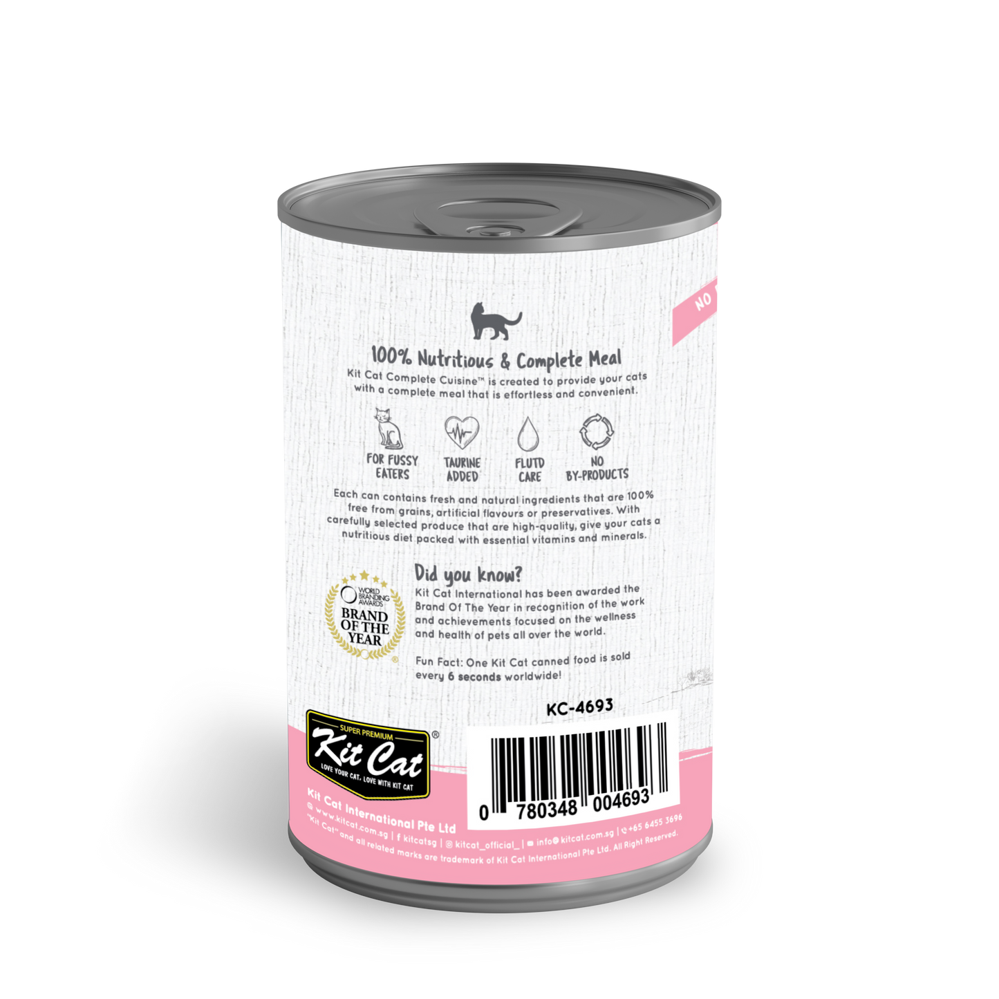 Kit Cat Complete Cuisine Chicken & Goji Berry in Broth Grain-Free Canned Cat Food 150g