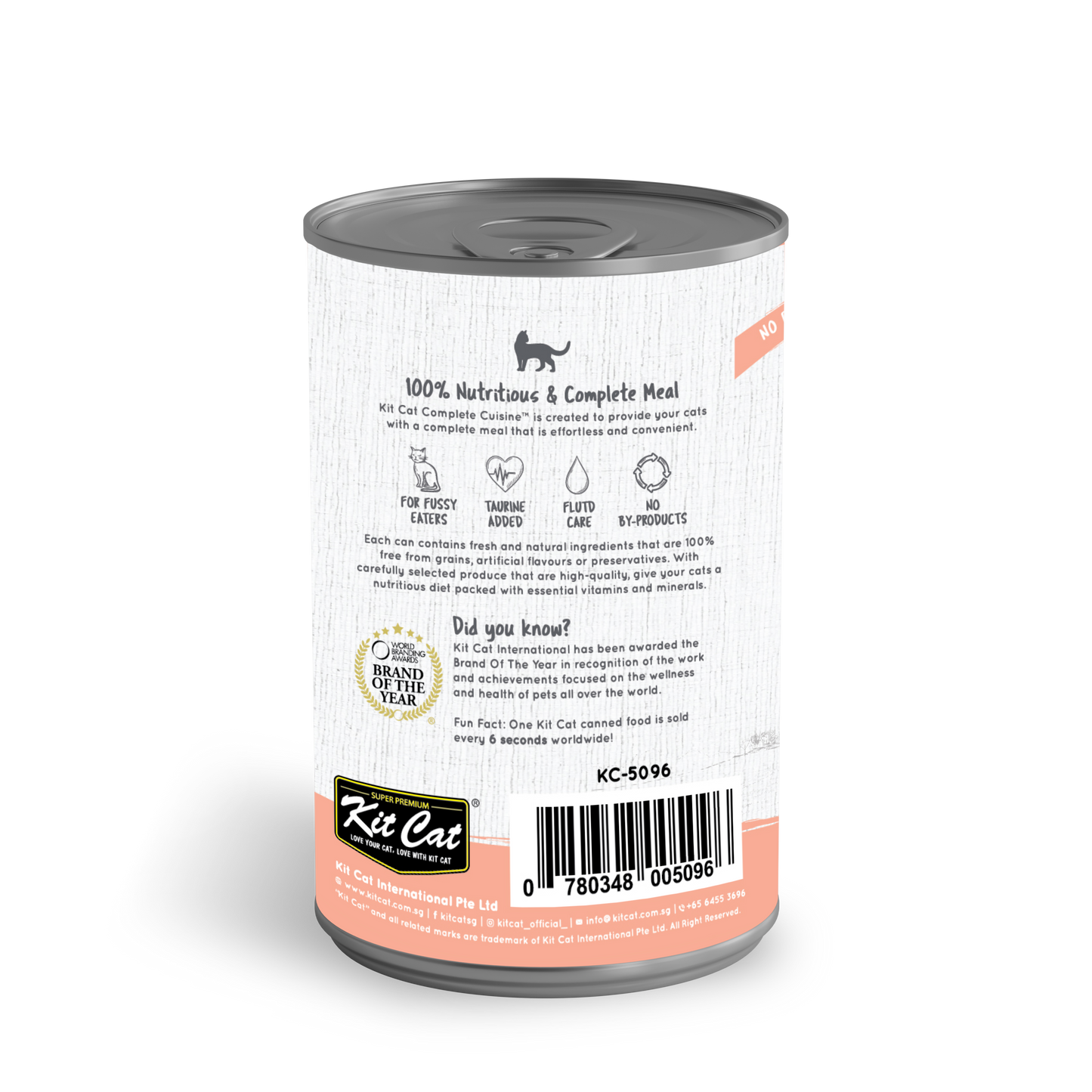 Kit Cat Complete Cuisine Chicken & Salmon in Broth Grain-Free Canned Cat Food 150g