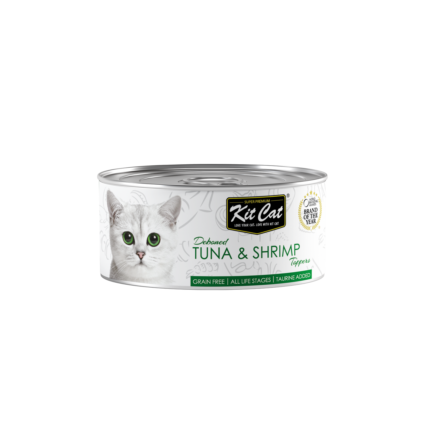 Kit Cat Deboned Tuna & Shrimp Toppers Canned Cat Food 80g