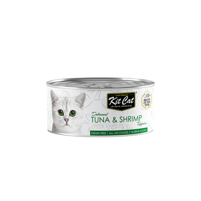 Kit Cat Deboned Tuna & Shrimp Toppers Canned Cat Food 80g