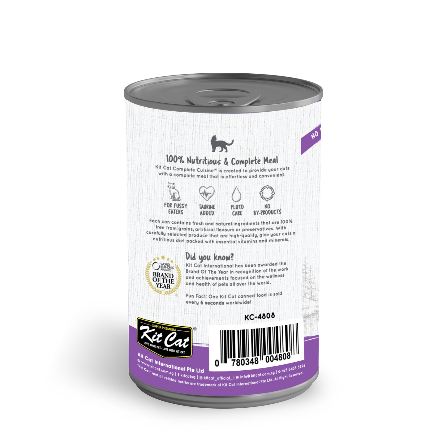 Kit Cat Complete Cuisine Tuna & Chicken in Broth Grain-Free Canned Cat Food 150g