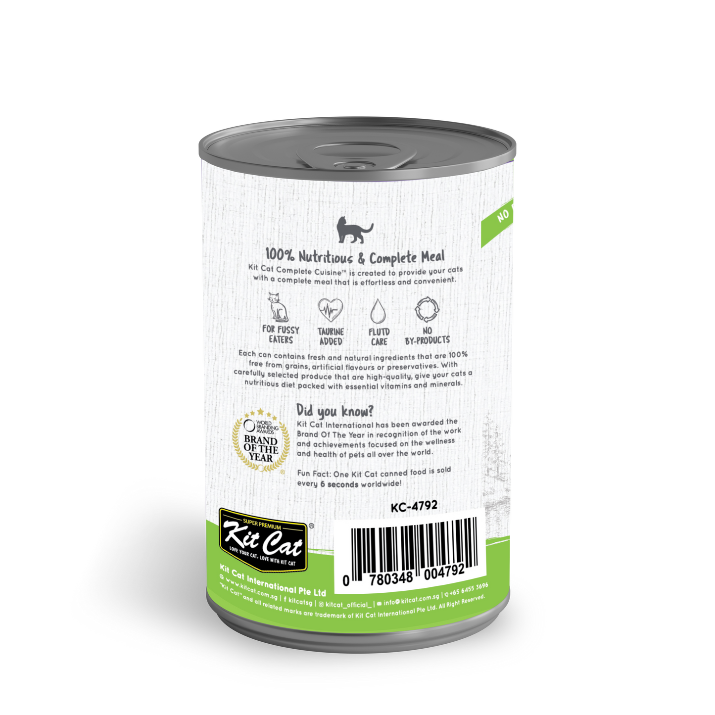 Kit Cat Complete Cuisine Tuna & Whitebait in Broth Grain-Free Canned Cat Food 150g