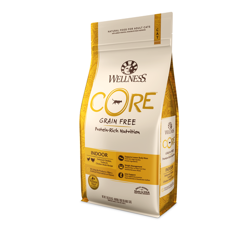 15%OFF! Wellness CORE Indoor Deboned Chicken, Turkey & Chicken Meals Grain-Free Adult Dry Cat Food