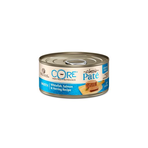 15% OFF: Wellness CORE Pate Whitefish, Salmon & Herring Grain-Free Canned Cat Food 156g