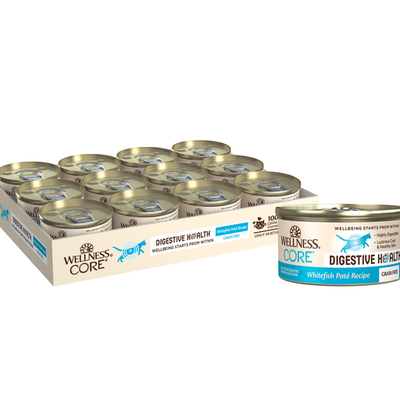 15% OFF: Wellness Core Digestive Health Whitefish Pate Grain-Free Canned Cat Food 85g