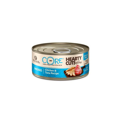 15% OFF: Wellness CORE Hearty Cuts Shredded Chicken & Tuna Grain-Free Canned Cat Food 156g