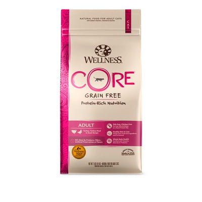 15% OFF: Wellness CORE Adult Turkey, Turkey Meal & Duck Grain-Free Dry Cat Food