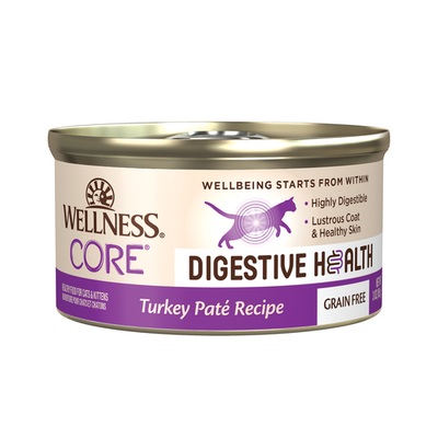 15% OFF: Wellness Core Digestive Health Turkey Pate Grain-Free Canned Cat Food 85g