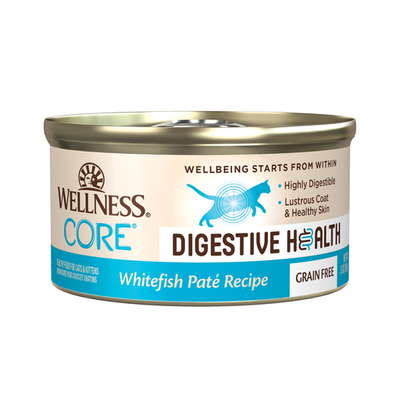 15% OFF: Wellness Core Digestive Health Whitefish Pate Grain-Free Canned Cat Food 85g