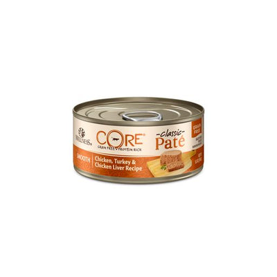 15% OFF: Wellness CORE Pate Chicken, Turkey & Chicken Liver Grain-Free Canned Cat Food 156g