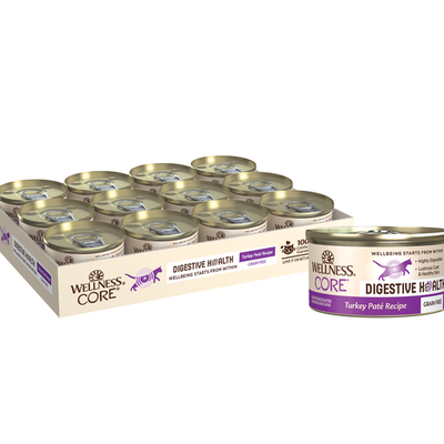 15% OFF: Wellness Core Digestive Health Turkey Pate Grain-Free Canned Cat Food 85g