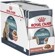 Royal Canin Feline Nutrition Hairball Adult Pouch Cat Food 85g x 12